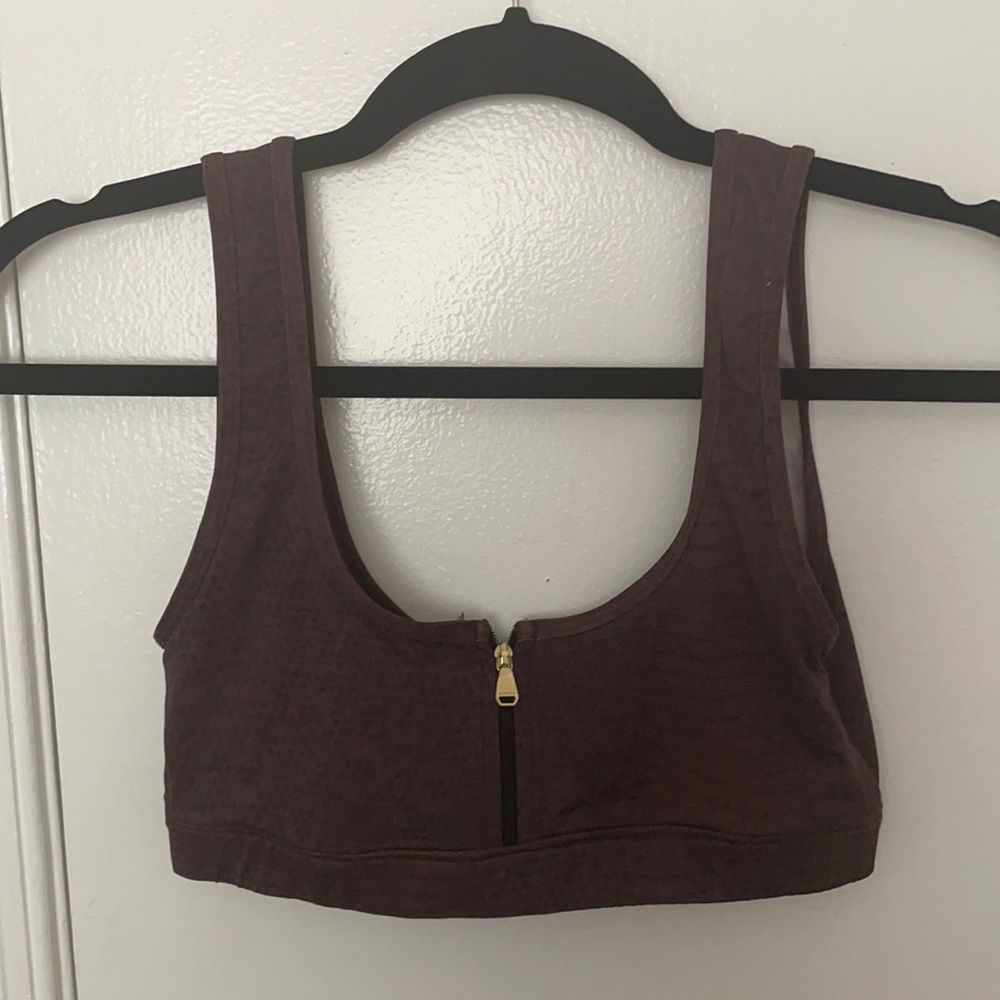 Snake print sports bra